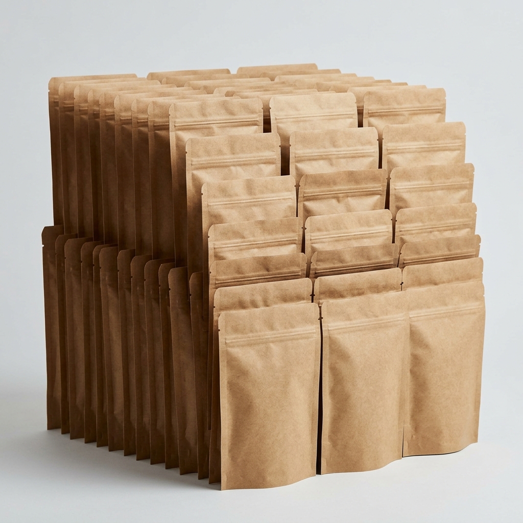 Paper Zip Lock Pouch - 100 pcs